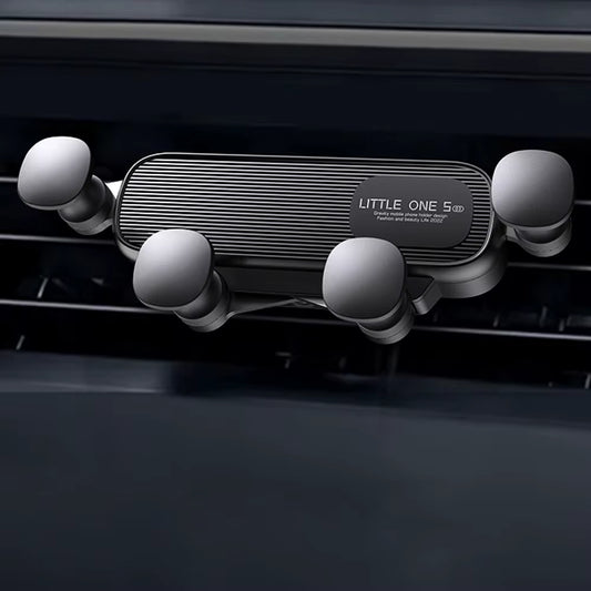 Support Téléphone Voiture à Gravité – Fixation Grille d’Aération Universelle pour iPhone, Samsung, Xiaomi